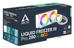 Arctic Liquid Freezer III Pro 280 ARGB vodni hladilnik bele barve