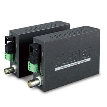 Planet VF-106G-KIT optični pretvornik, 1x video (AHD/TVI/CVI/CVBS), 1x RS-485, enomodni (SC), par