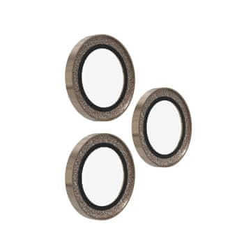 ZAGG Zaščitna leča za Apple iPhone 17 Pro/Pro Max/16 Pro/Pro Max/15 Pro/Pro Max - zlato bleščeča