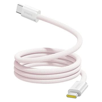 Baseus Dynamic 4 Pro Series podatkovni kabel USB-C - USB-C 100W 1m Baby Pink
