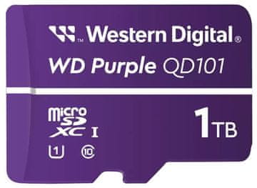 WD PURPLE 1TB MicroSDXC QD101 / WDD100T1P0C / CL10 / U1 /
