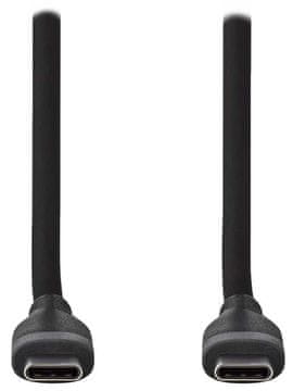 Nedis kabel USB 2.0/ vtič USB-C - vtič USB-C/ 60 W/ črn/ škatla/ 1,5 m
