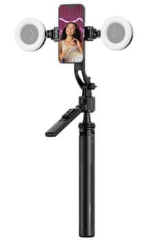 Rollei Easy Creator Quadpod LED-Kit/ 26946/ AI Tracking: inteligentno prepoznavanje obrazov