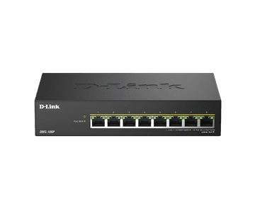 D-Link DMS-108P/E, 8x 2,5G PoE, stikalo brez upravljanja, kovinsko