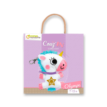 Avenue Mandarine Ustvarjalni set Obesek za prišitje - enorožec Olympe