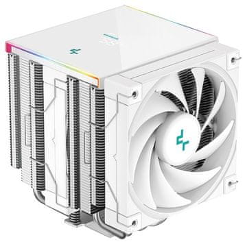 DEEPCOOL hladilnik AK620 Digital SE / 2x120mm ventilator / 6x toplotna cev / za Intel in AMD / digitalni zaslon / bela