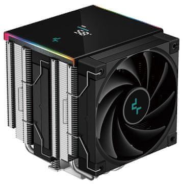 DEEPCOOL hladilnik AK620 Digital SE / 2x120mm ventilator / 6x toplotna cev / za Intel in AMD / digitalni zaslon / črna