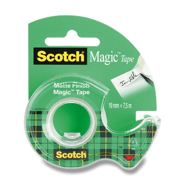 3M Samolepilni trak Scotch Magic Invisible - 19 mm x 7,5 m, z odvijanjem