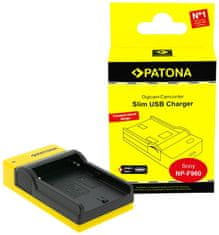 PATONA Foto polnilec Sony NP-F970 slim, USB-C