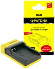 PATONA Foto polnilec Canon NB-4L/NB-5L slim, USB-C