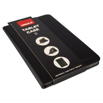 Umax ohišje za tablični računalnik 8 črno