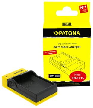 PATONA Photo Nikon EN-EL15 tanek polnilec, USB-C