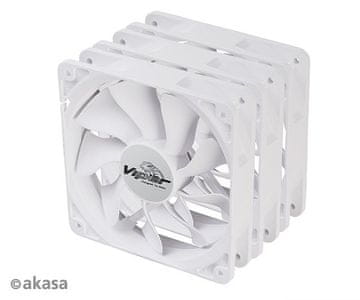 Akasa ventilator - 12 cm VIPER S-flow 3ks W
