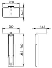 Vogels PVA5070 videokonfirni nosilec za kamero/repro za 55-90"