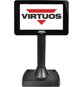 Virtuos SD700F 7" barvni LCD zaslon za stranke, USB, črn