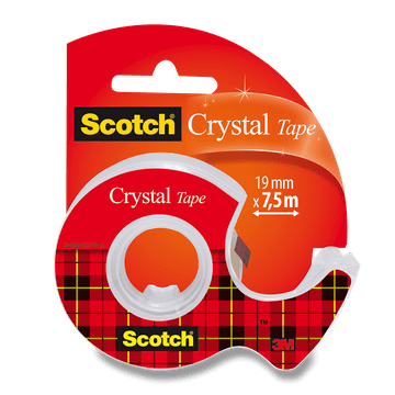 3M Scotch Crystal lepilni trak - 19 mm x 7,5 m