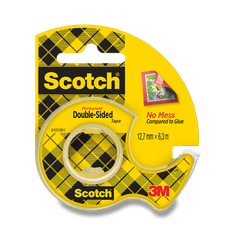 3M Scotch Dvojni dvostranski trak - 12 mm x 6,3 m