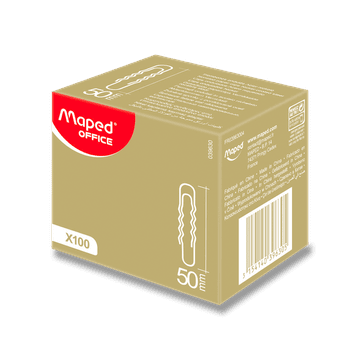Maped nedrseče sponke - 50 mm, 100 kosov, škatla
