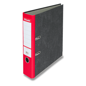 Esselte Datoteka Mramor, A4, 75 mm - rdeča