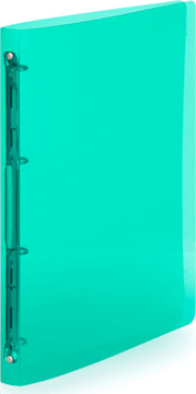 KARTON P+P Prozorna mapa A4, 4 obročki, 2 cm, zelena