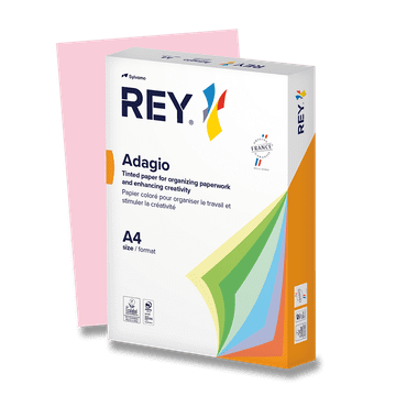 Rey Barvni papir Adagio, pastelni, 500 listov - roza