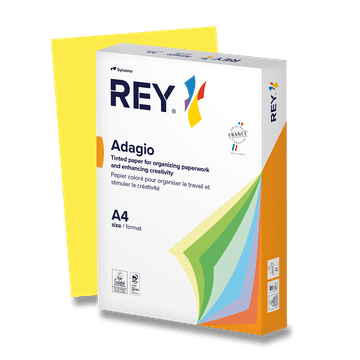 Rey Barvni papir Adagio, intenzivna nasičenost, 500 listov - temno rumena