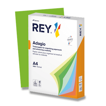 Rey Barvni papir Adagio, intenzivna nasičenost, 500 listov - temno zelen