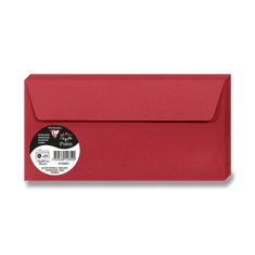 Clairefontaine Barvna ovojnica, DL, samolepilna, 20 kosov - rdeča