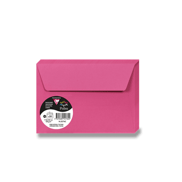 Clairefontaine Barvna ovojnica, C6, samolepilna, 20 kosov - roza