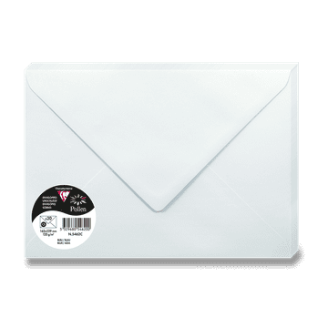 Clairefontaine Barvna kuverta, A5, limetna, 20 kosov - svetlo modra