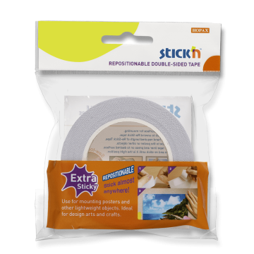 HOPAX Dvostranski lepilni trak Stick'n Re-Stick - 12 mm x 12 m