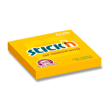 Stick'n Notes 360 76 x 76 mm, 100 listov - oranžna