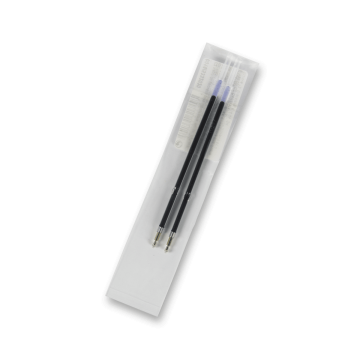 Polnilo za kroglično pero - črnilo z zmanjšano viskoznostjo - modro, 2 kosa