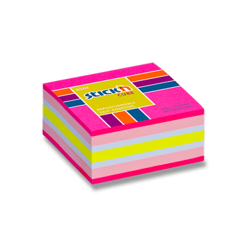 Stick'n Notes Neon 51 × 51 mm, 250 listov, različne barve - roza
