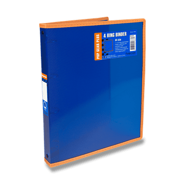 Štirikotni mape FolderMate Pop Gear Plus, A4 - modra