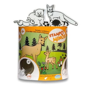 Aladine Znamke Stampo Minos - Gozdne živali, 28 kosov
