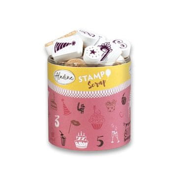 Aladine Stampo Scrap Stamps - Rojstni dan, 35 kosov