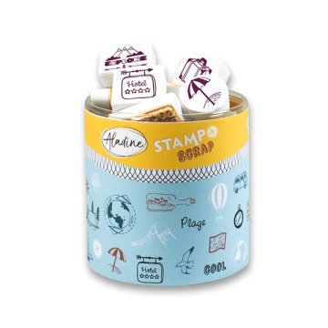 Aladine Stampo Žigi za odpadke - Potovanja, 46 kosov