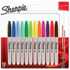 Sharpie Permanentni marker Fine, komplet 12 barv