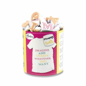 Aladine Žigi Stampo Textile - Abeceda Marina, 38 kosov