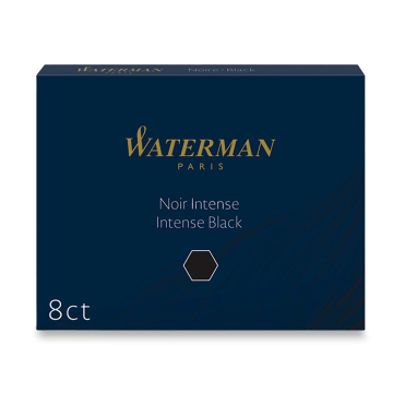 Waterman Standardne stekleničke s črnilom - črne