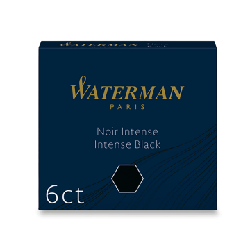 Waterman Kratke stekleničke za črnilo - črne