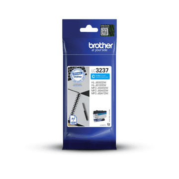 Brother LC-3237C (cian črnilo, 1500 strani na minuto pri 5 % osnutka)