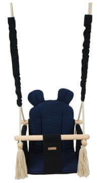 slomart Otroška gugalnica z ušesi, bombaž (Barve: črna, modra)