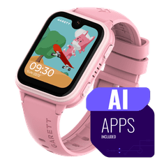 Garett Pametna otroška ura Vibe AI 4G Pink barve