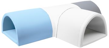 slomart Penasti 4-delni T-Tunel (barva: bela, svetlo modra, siva)