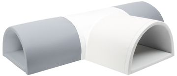 slomart Penasti 4-delni T-Tunel (barva: bela, siva)