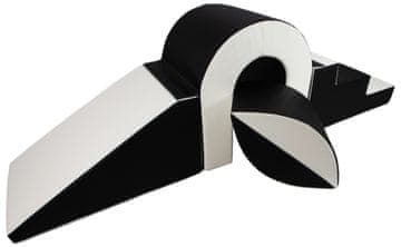 slomart Mostek komplet 4 velikih penjenih blokov (barva: črna - bela)