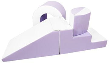 slomart Mostič komplet 4 velikih penjenih kock (barva: bela, vijolična)