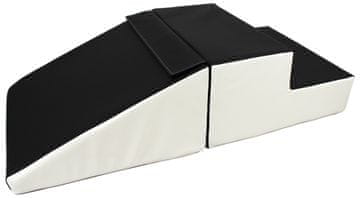 slomart Mini tobogan komplet 2 velikih penastih blokov (barva: črna - bela)